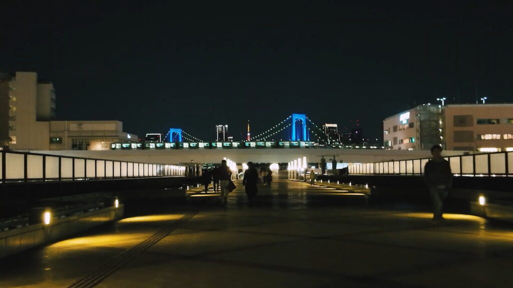 お台場 レインボーブリッジの夜景